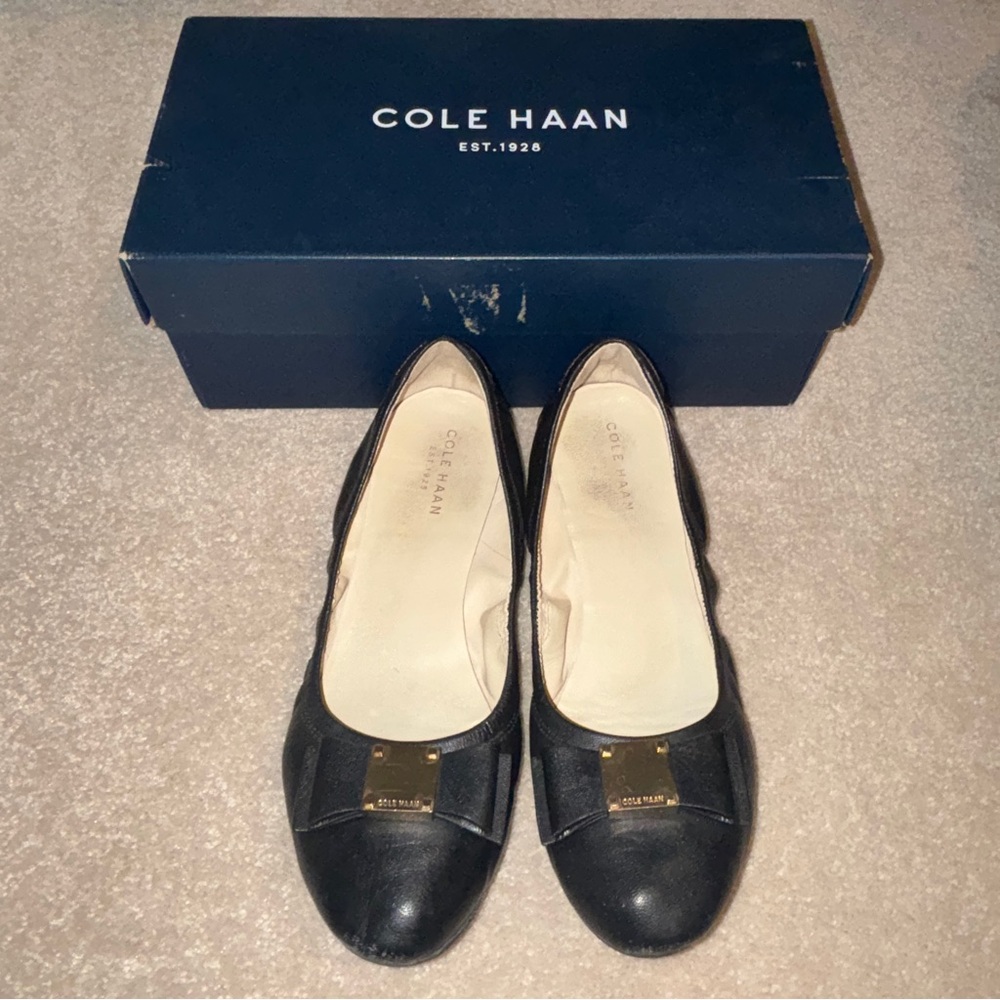 Cole Haan Women's Black Leather Flats